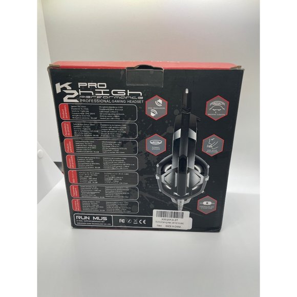RUNMUS K2 Pro Gaming Headset Xbox One Headset with 7.1 Surround Sound, PS4 Heads - Picture 2 of 5